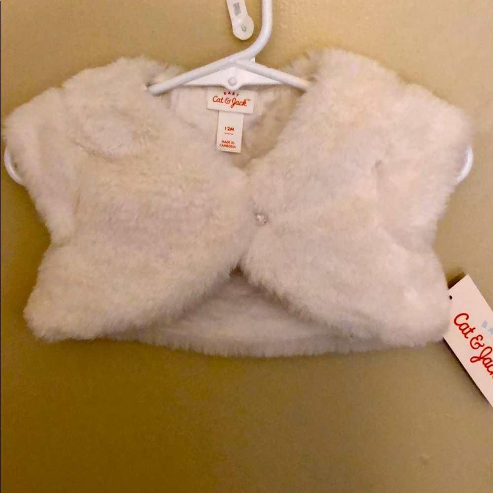 Faux fur cat & Jack sweater